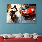 Car & Bikes Wall Art
