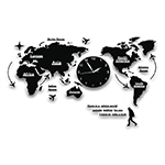 See the World – Map Wall Clocks in Pakistan