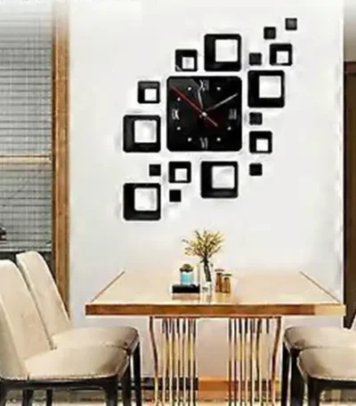 Acrylic Mirror Wall Diy Clock