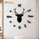 Deer Wall Clock Animal Theme Clocks
