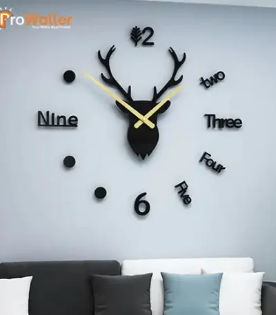 Deer Wall Clock Animal Theme Clocks