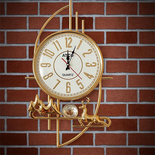 Desert Theme Decorative Wall Clock with Deer