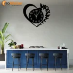 Heart wodeen Diy CLock
