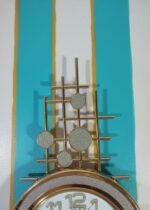 Art Deco Gold Geometric Wall Clock