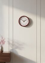 Classic OLYMPIA Red Rim Wall Clock