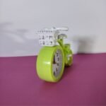 Cute Bike Alarm Clock for Kids Colorful Bicycle Shaped Table Clock with Basket for Childrens Bedroom Decor