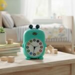 Cute Cartoon Alarm Clock for Kids Colorful Numbers Learning Time Teaching Clock for Children Bedroom