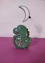 Cute Dinosaur Table Clock with Flexible Neck Moon Light