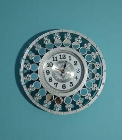 Modern Silver Ring Wall Clock
