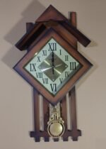 Orignal Wood Pendulum Clock Cuckoo Style Clock Rusti Wall Clock