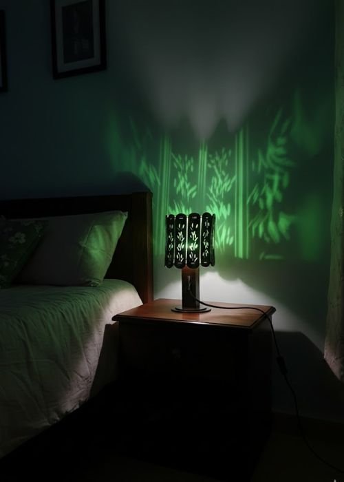 Wooden Table Lamp Light for Bedroom and Home Decor