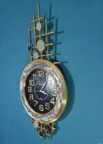 Art Deco Marble Geometric Wall Clock